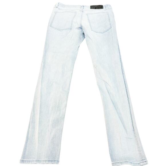 Cheap Monday Tight Pale Bllue Light Wash Skinny Denim Jeans Size 34 x 32 - Picture 3 of 9